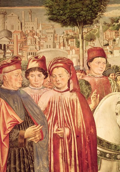 St. Augustine Departing for Milan, from the Cycle of the Life of St. Augustine (detail) by Benozzo di Lese di Sandro Gozzoli
